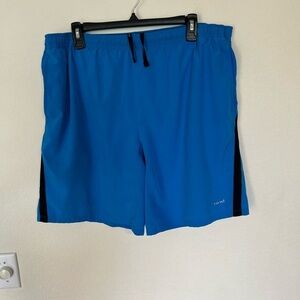 HIND Athletic Shorts Men's Size Lined Large In Blue